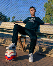 Load image into Gallery viewer, TheGuyWhoDancesOnCongress Trefoil TGWDOC Logo Tee (White Ink on Black Shirt)