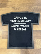 Load image into Gallery viewer, TheGuyWhoDancesOnCongress Trefoil TGWDOC Logo Tee (White Ink on Black Shirt)
